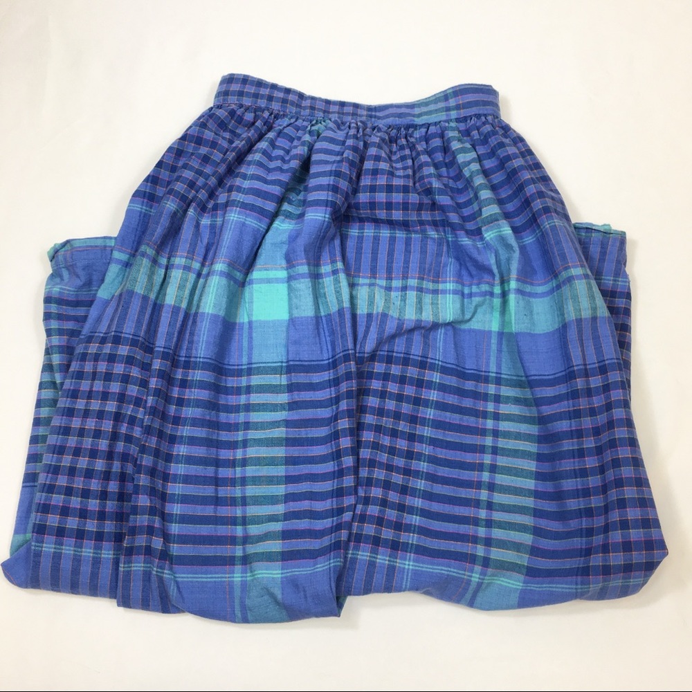 Vintage ESPRIT plaid cotton skirt - Picture 2 of 5